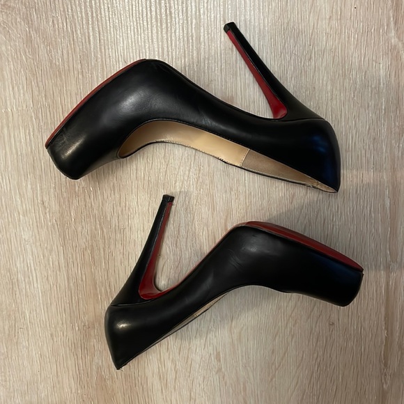 Louboutin Rolando 120MM in Black Kid Leather - 37 - Picture 7 of 9